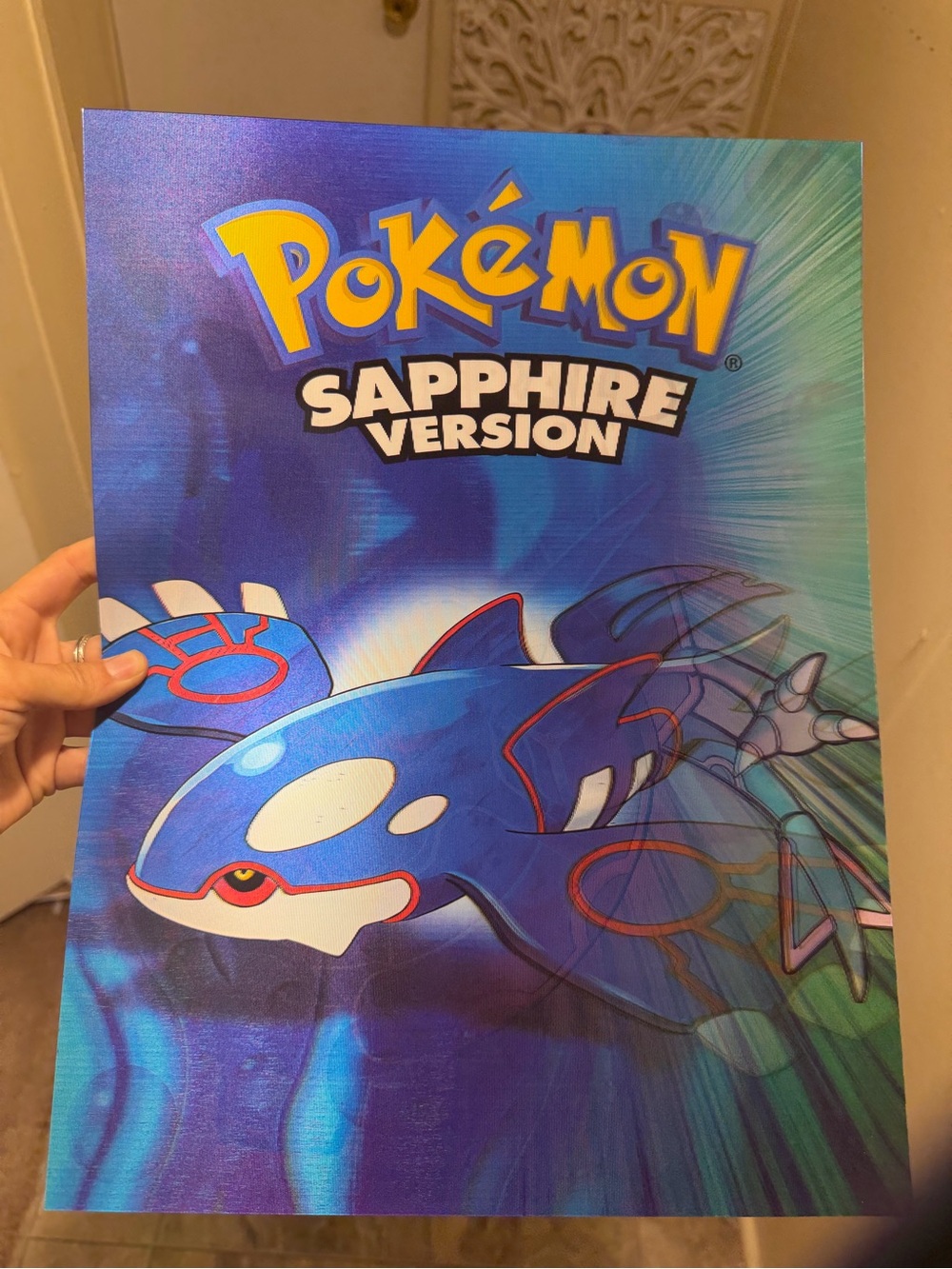 Pokémon Sapphire Emerald Ruby 3D Holographic Lenticular Poster